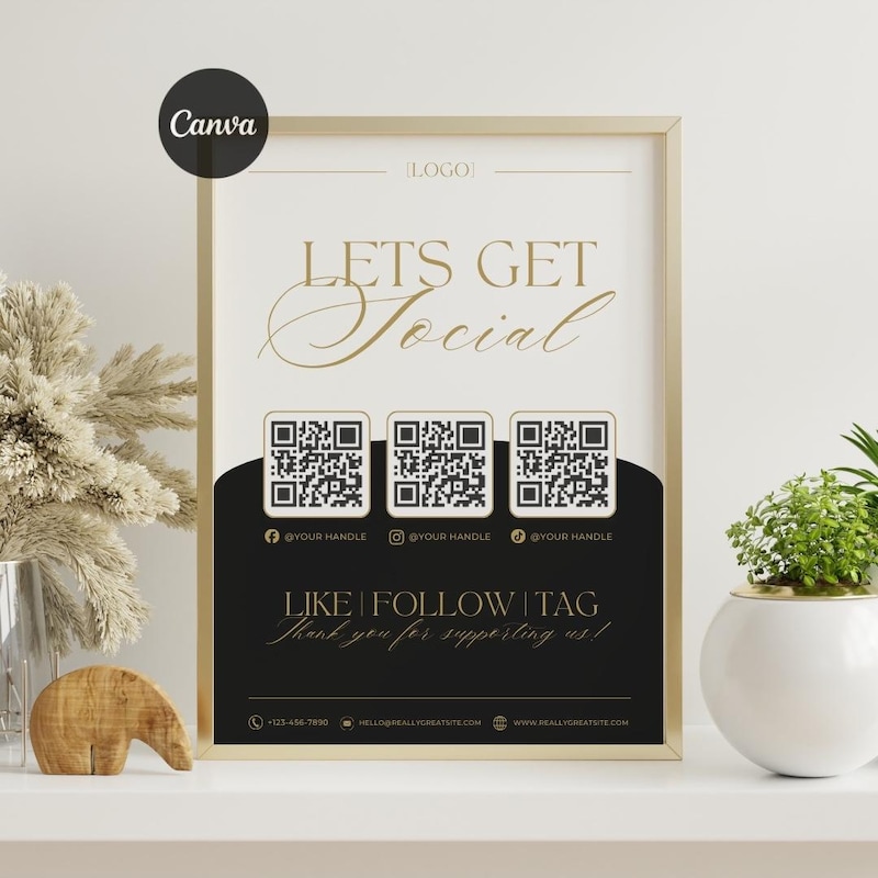 Qr Code Poster Business - Etsy