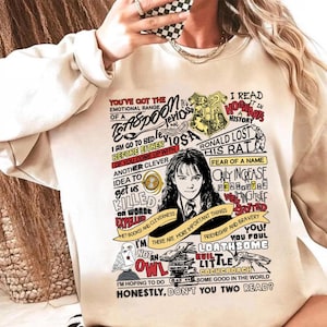 Vintage Hermione Granger Quotes T-Shirt Graphic, HP Gift, Wizard Magic Shirt, Witchcore Aesthetic Top,Wizard Movie Fan Tee,HP Fan Gift