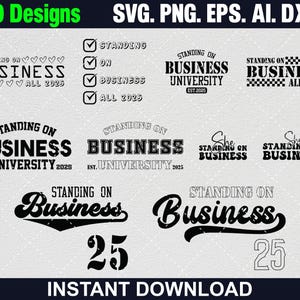 10 Stehend auf Business SVG BUNDLE, Universität Shirt Design, Stehend auf Business svg, Boss svg, Hustle svg, Entrepreneur svg, Business svg