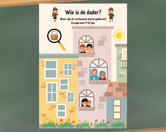 Escaperoom, basisschool, bovenbouw, onderwijs, lente, pasen, puzzel, rekenen, lezen, tekenen.