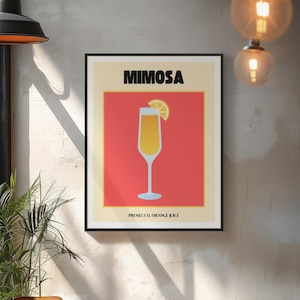 Download digitale di poster o biglietti da visita Mimosa Print