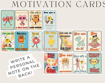 Set of 56 Printable Compliment Kindness Motivation Inspiration Cards for Students Digital Download