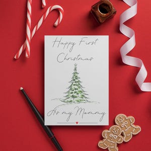 Mamá Mamá Mamá Mamá Primeras Tarjetas Navideñas Descarga Instantánea Digital