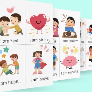 44 Carine Classroom Io sono Flashcards di Affermazione Download Digitale