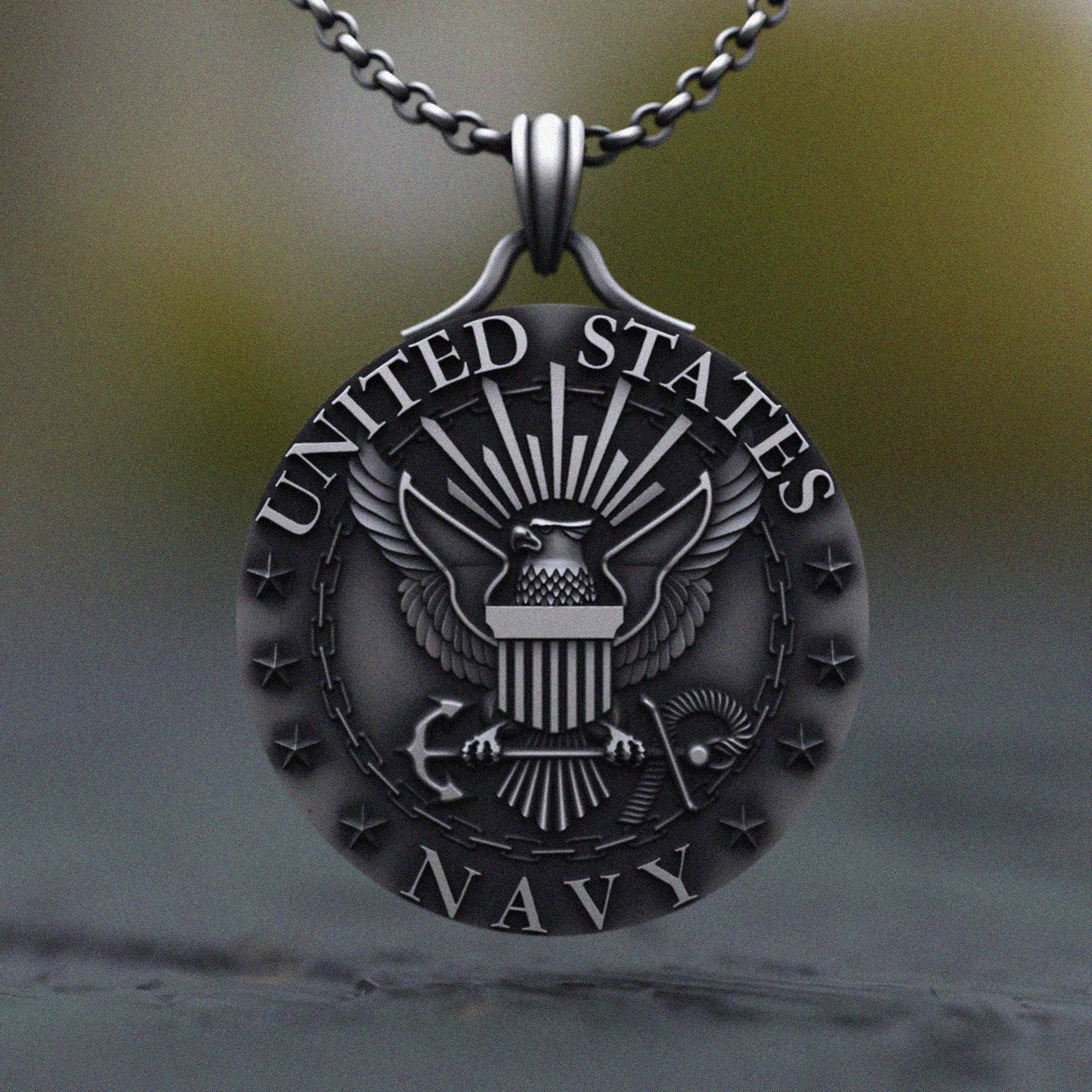 Us navy pendant - Etsy 日本