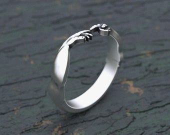 Herstellung von Adam Ring: Handgefertigter religiöser Schmuck aus 925er Sterlingsilber
