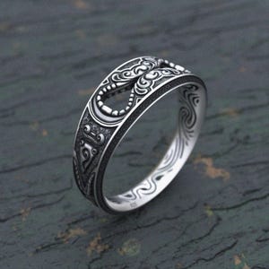 Celtic Knot Wedding Band Sterling Silver 925 - Handmade Infinity Love Ring - Unisex Eternity Promise Jewelry