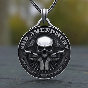 Skull Medallion Necklace 925 Silver Pendant | Intricate Gothic Artisan Jewelry for Bold Souls