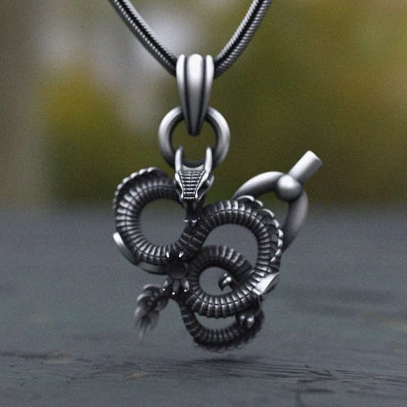 Extraterrestrial Space Creature Silver Medallion | Sci-fi Horror