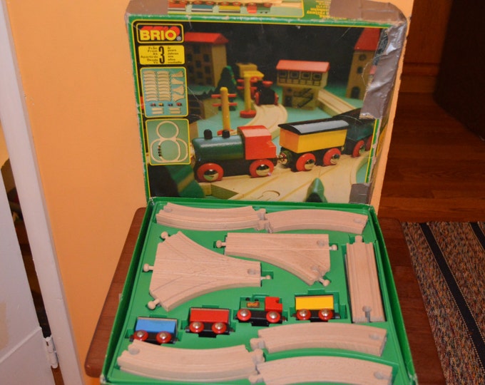 BRIO 3140 31404/40 Vintage TRAIN Setwith Boxwood Train Etsy