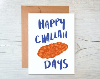 Happy Challah Days Card and Holiday Box Set
