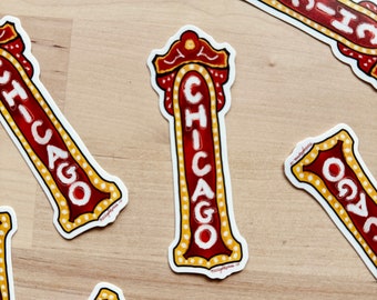 Chicago Theater Vinyl Sticker