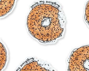 Everything Bagel Vinyl Sticker