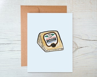 Funny Parmesan Cheese Birthday Card- Here’s Another Cheesy Birthday Card