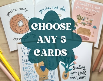 Card 5-Pack - Choose Any Cards!