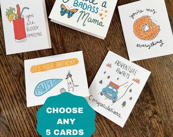 Card 5-Pack - Choose Any Cards!