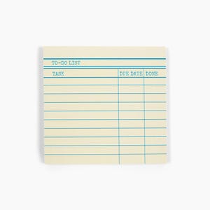 May include: A yellow to-do list notepad with blue lines and headings. The headings are "TO-DO LIST", "TASK", "DUE DATE", and "DONE".
