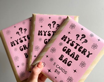 MYSTERY Greeting Card Grab Bag- 5 Pack