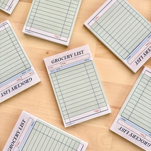 Guest Check Notepad- Vintage Diner Grocery List 4x6 - Etsy