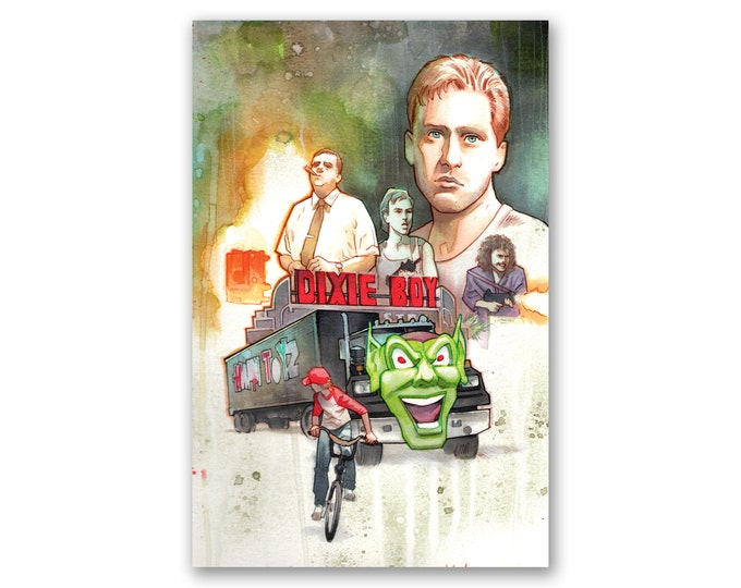 MAXIMUM OVERDRIVE - Stephen King Movies Collection - premium watercolor art print - 11x17 -  signed