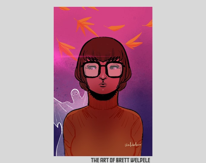 Velma- art print - movie poster - signed - 11x17 -