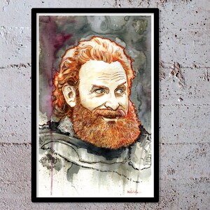 TORMUND watercolor art print movie poster pop culture painting pop culture art fans of Game of Thrones 11x17 signed image 4