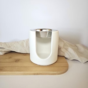 Quemador de Cera Artesanal para Wax Melts | Diseño Minimalista y Elegante | Pieza de Decoración para el Hogar | VELLUMBRA
