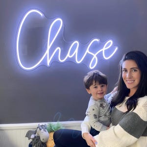 Custom Name Neon Sign for Kids, Custom Nursery Neon Sign Baby Name Neon Light LED Kids Room Decor Neon Sign for Children, Personalized Gifts