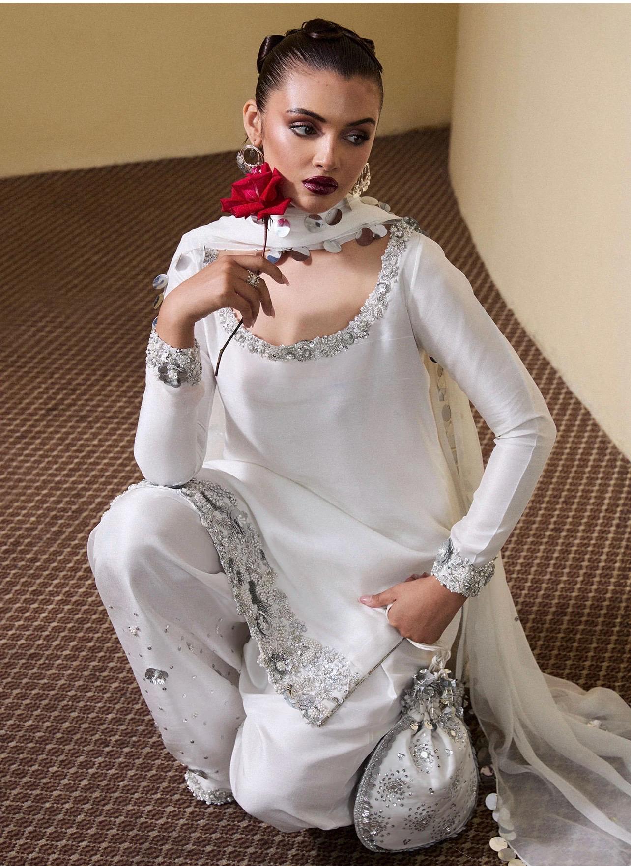 sachin and babi light blue dress MARIA B TOOBA WHITE LUXURY LAWN COLLECTION|TOP PAKISTANI DRESS BY SHAE –  Shaebiz Collection main image 1