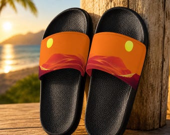 Men's Sunset Slide Sandals, Summer Beach Poolside Footwear 2026