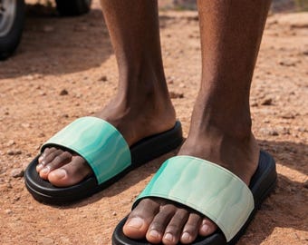 Sandalias Aqua Wave para hombre, chanclas de verano para playa y piscina, calzado informal y cómodo.