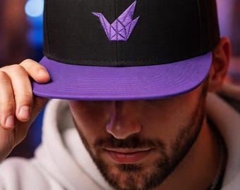 Stylish Origami Snapback Hat, Trendy Cap, Artistic Headwear, Gift for Him, Unique Fashion Accessory, Perfect for Summer