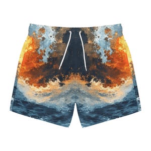 Bañador Ocean Wave: Traje de baño para hombre con estampado llamativo