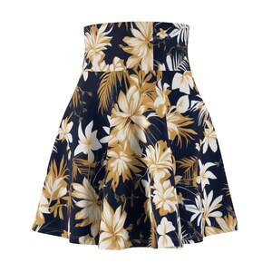 Floral Skater Skirt: High-Waisted Boho Summer Fashion