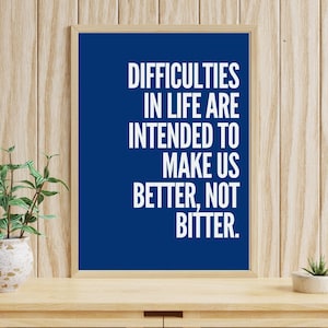 Inspirational Quotes Wall Art, Motivational Quotes Wall Art, Gift Idea for Loved Ones, Home Decor, Office Decor, Wall Decor, Positivity