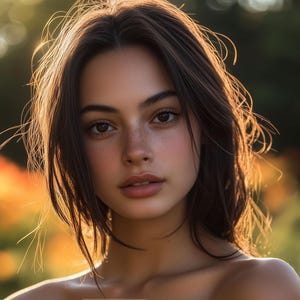 Young Beautiful Woman Digital Print 8x10&quot; | Modern Female Portrait | Aesthetic Wall Art | Elegant Girl Poster | Instant Download JPG+PDF+PNG