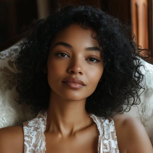 Mature Woman Digital Print 12x16&#39;&#39; | Mature Afro-American Woman Model Poster JPG+PDF+PNG | Modern Wall Art 12x16&#39;&#39; | Mature Female Portrait