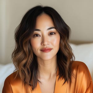 Mature Asian Woman Digital Print 12x16&#39;&#39; | Mature Woman Model Poster JPG+PDF+PNG | Modern Wall Art 12x16&#39;&#39; | Elegant Mature Female Portrait