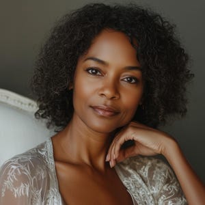 Mature Woman Digital Print 12x16&#39;&#39; | Mature Afro-American Woman Model Poster JPG+PDF+PNG | Modern Wall Art 12x16&#39;&#39; | Mature Female Portrait