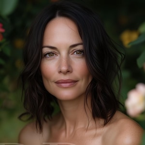 Dojrzała kobieta do wydrukowania na ścianie 8x10" | Elegancki portret kobiety | Pobieranie cyfrowe | Nowoczesny wystrój domu | Grafika w wysokiej rozdzielczości JPG+PDF+PNG