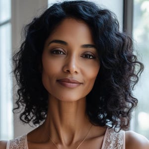 Mature Woman Digital Print 12x16&#39;&#39; | Mature Afro-American Woman Model Poster JPG+PDF+PNG | Modern Wall Art 12x16&#39;&#39; | Mature Female Portrait
