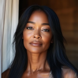Mature Woman Digital Print 12x16&#39;&#39; | Mature Afro-American Woman Model Poster JPG+PDF+PNG | Modern Wall Art 12x16&#39;&#39; | Mature Female Portrait