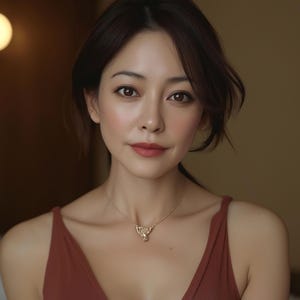 Mature Asian Woman Digital Print 12x16&#39;&#39; | Mature Woman Model Poster JPG+PDF+PNG | Modern Wall Art 12x16&#39;&#39; | Mature Asian Female Portrait