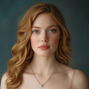 Beautiful Woman Digital Print 12x16&#39;&#39; | Beautiful Redhead Girl Model Poster JPG+PDF+PNG | Modern Wall Art 12x16&#39;&#39; Minimalist Female Portrait