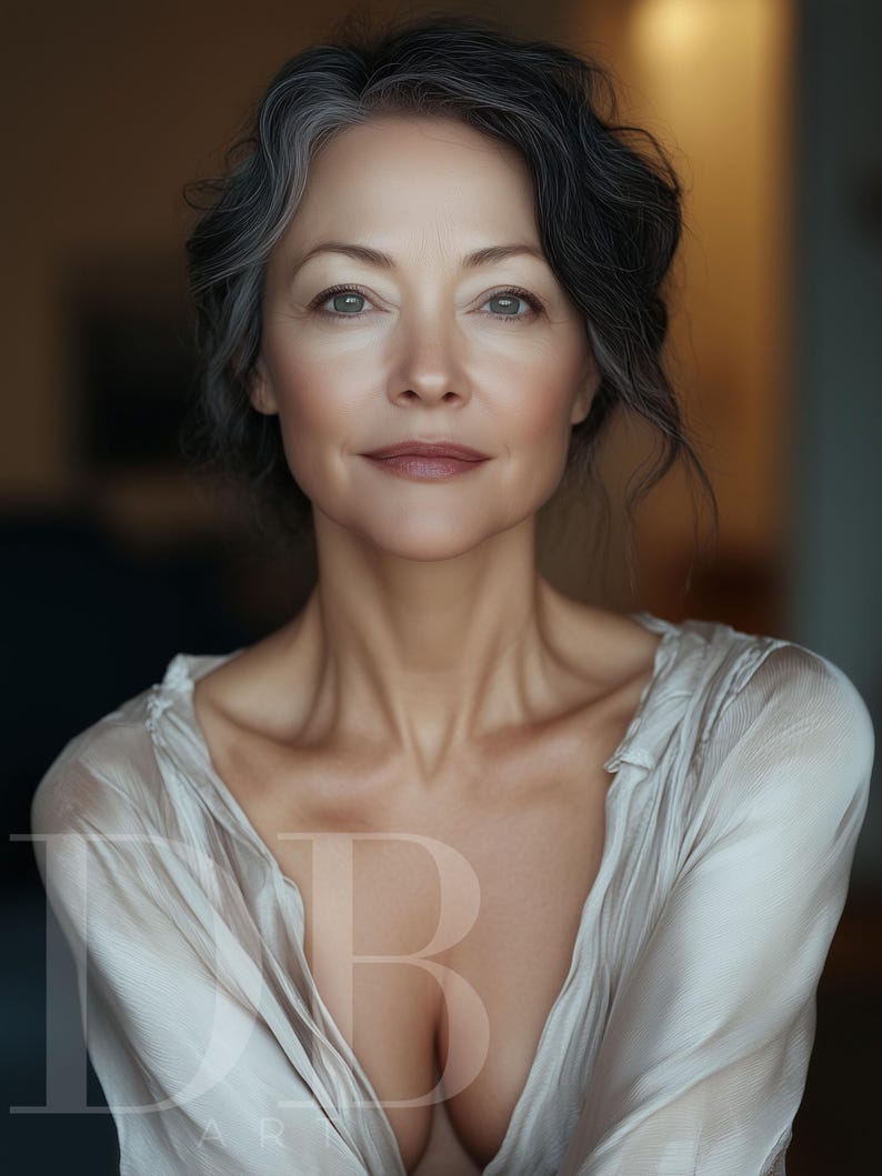 Mature Woman Digital Print 12x16'' | Mature Women | Modern Wall Art