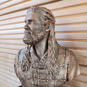 Rollo der Normandie Büste – Handgemalter Wikinger Saga Fan Art