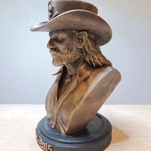 Motörhead - buste van Lemmy Kilmister | metalmuziek | Koning der koningen | fanart | cadeau voor zoom | verjaardagscadeau
