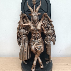 Standbeeld van Baphomet - Satanische tempel van Salem