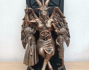 Standbeeld van Baphomet - Satanische tempel van Salem