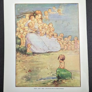 Mabel Lucie Attwell Exlibris The Waterbabies, Tom and Mrs Doasyouwouldbedoneby 1915